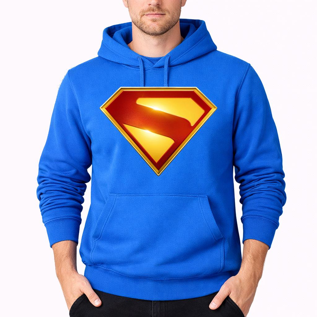 Men's Superman 2025 Pullover Hoodie - Azure