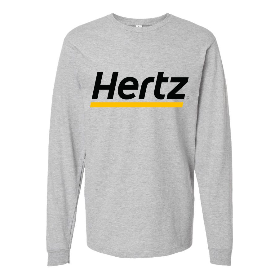 Men's Hertz Long sleeves Cotton Blend T-Shirt - Gray