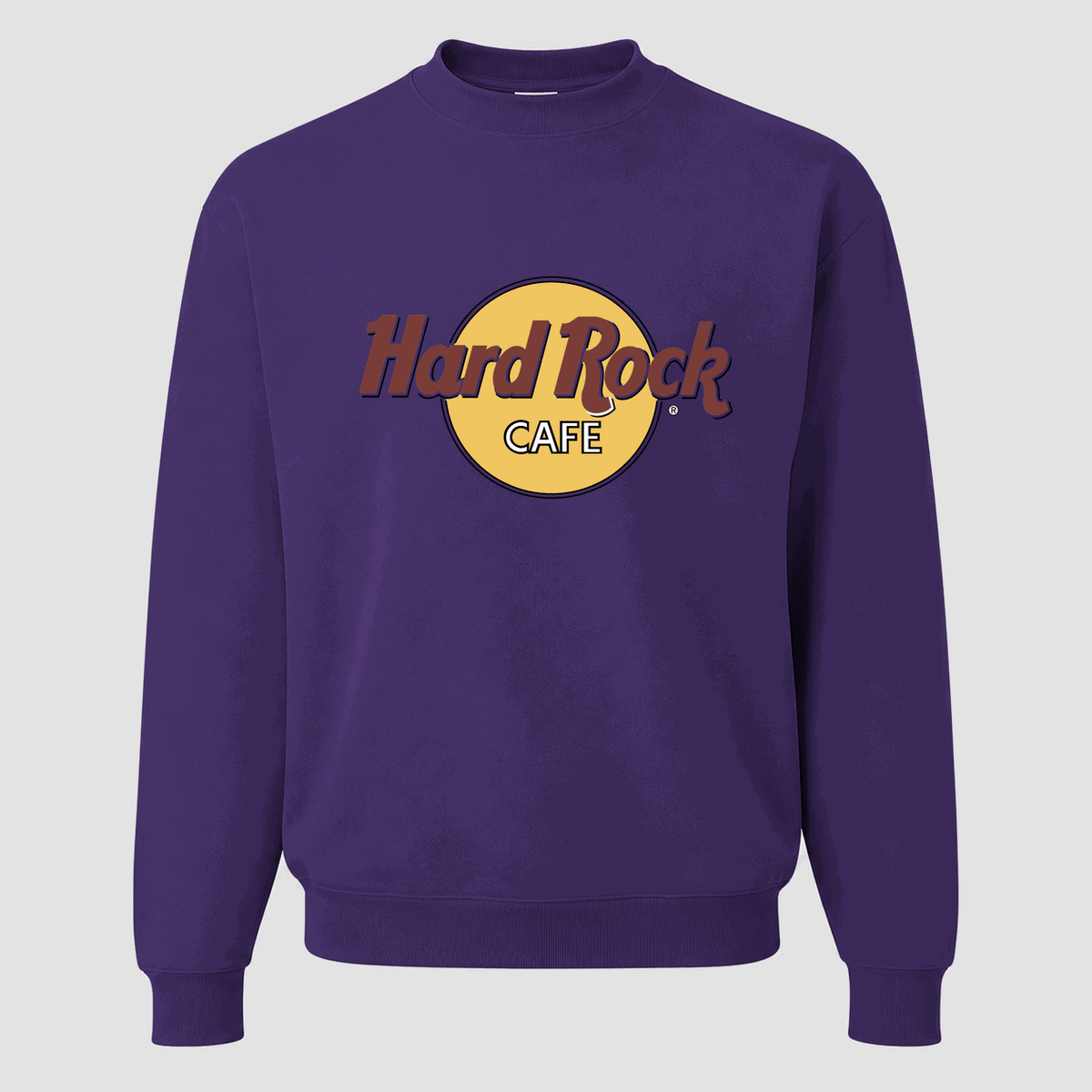 Men's Hard Rock Cafe Crewneck Sweatshirt - Purple