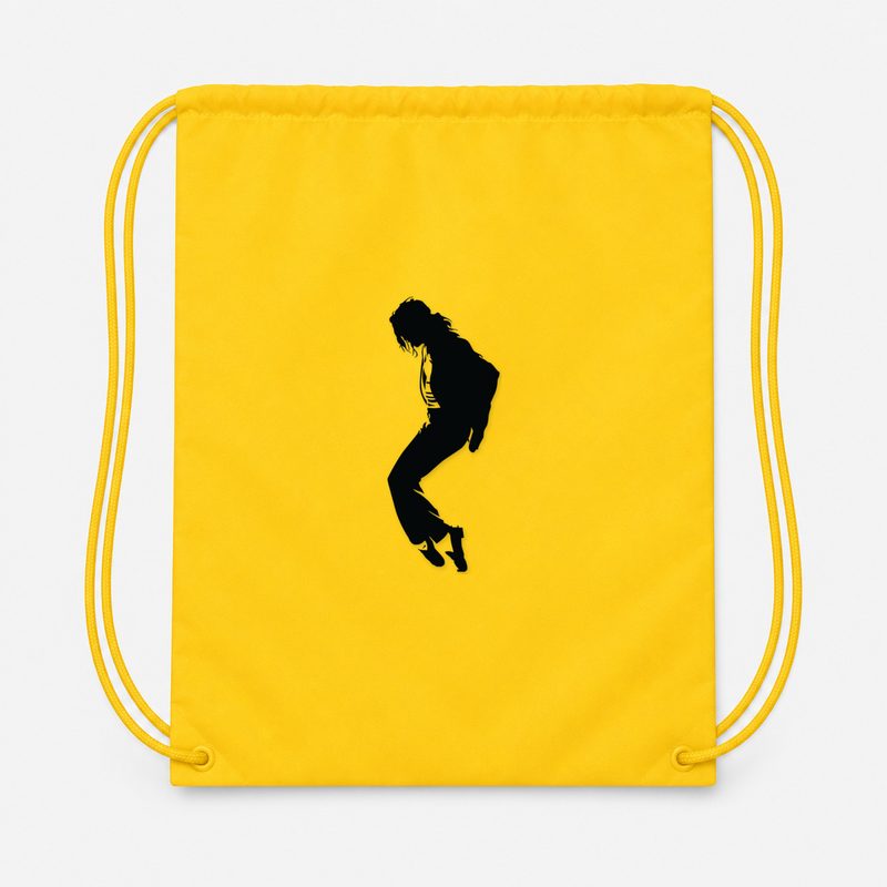 Michael Jackson Drawstring Bag - Yellow