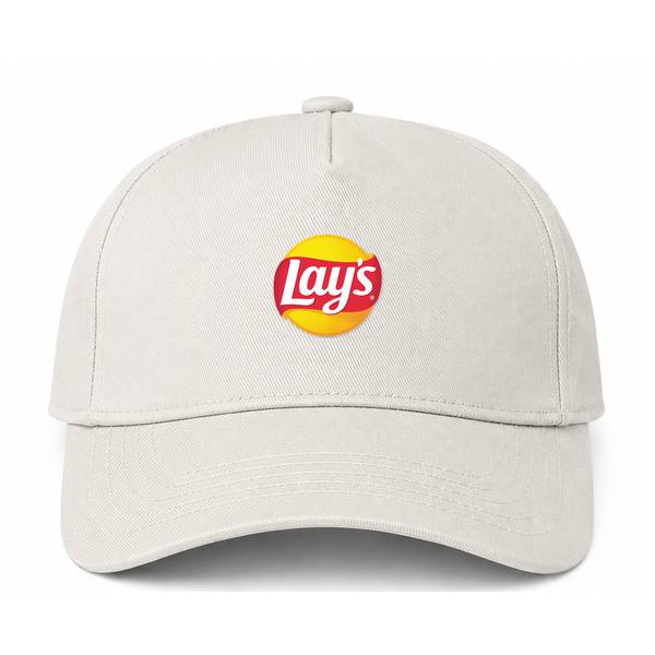 Lay's Logo Beige Dad Baseball Cap Hat