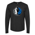 Men's Dallas Mavericks Long sleeves Cotton Blend T-Shirt - Black