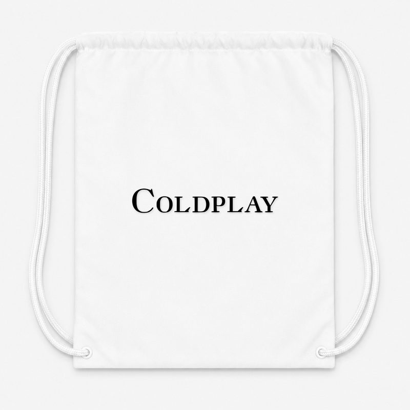 Coldplay Drawstring Bag - White