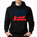 Men's Tom Brady 12 Pullover Hoodie - Black