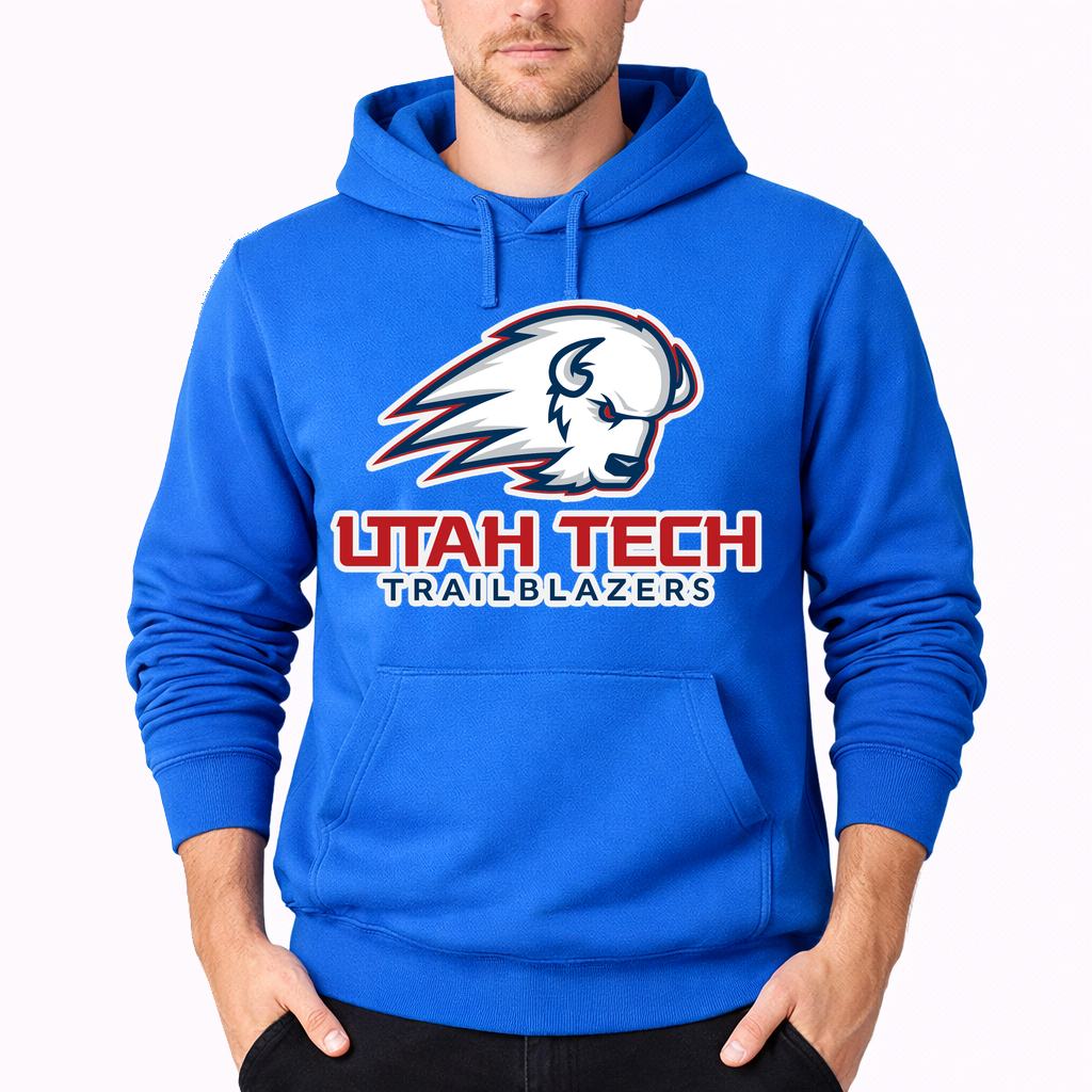 Men's Utah Tech Trailblazers Pullover Hoodie - Azure