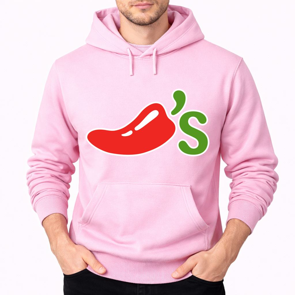 Men's Chili's Pullover Hoodie - Pink