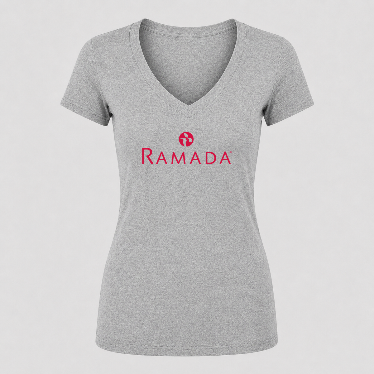 Women's Ramada V Neck T-Shirt in gray