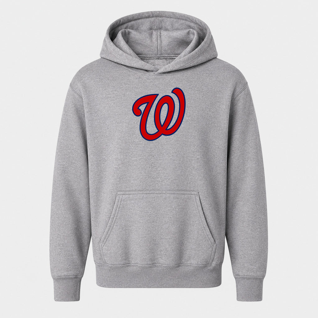 Youth Washington Nationals Pullover Hoodie - Gray