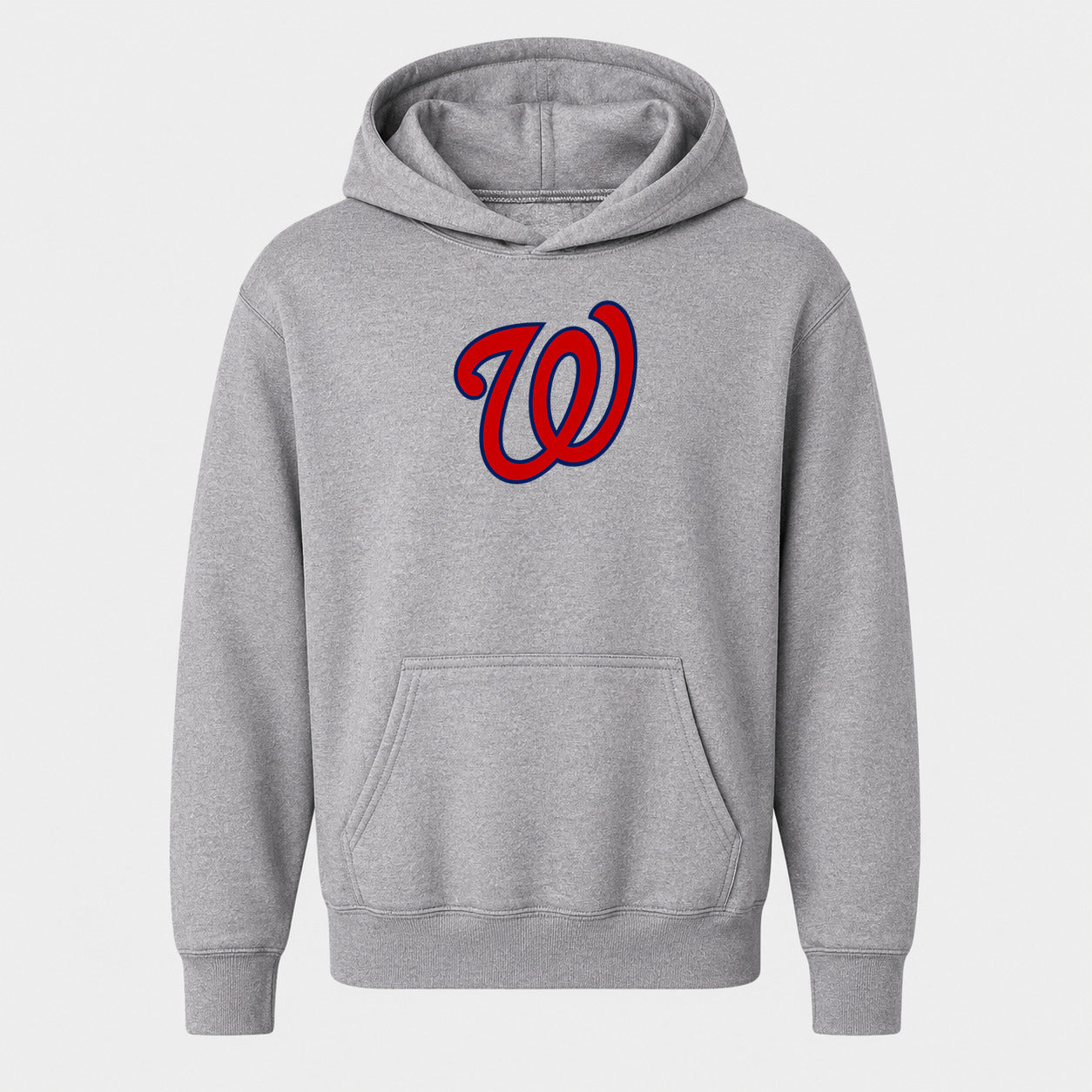 Youth Washington Nationals Pullover Hoodie - Gray