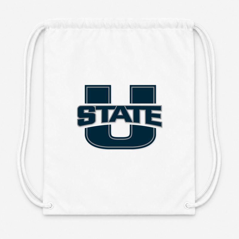 Utah State Aggies Drawstring Bag - White