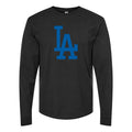 Men's Los Angeles Dodgers Long sleeves Cotton Blend T-Shirt - Black