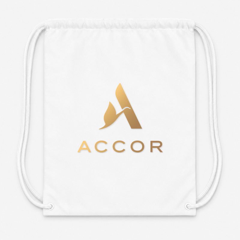 Accor Drawstring Bag - White