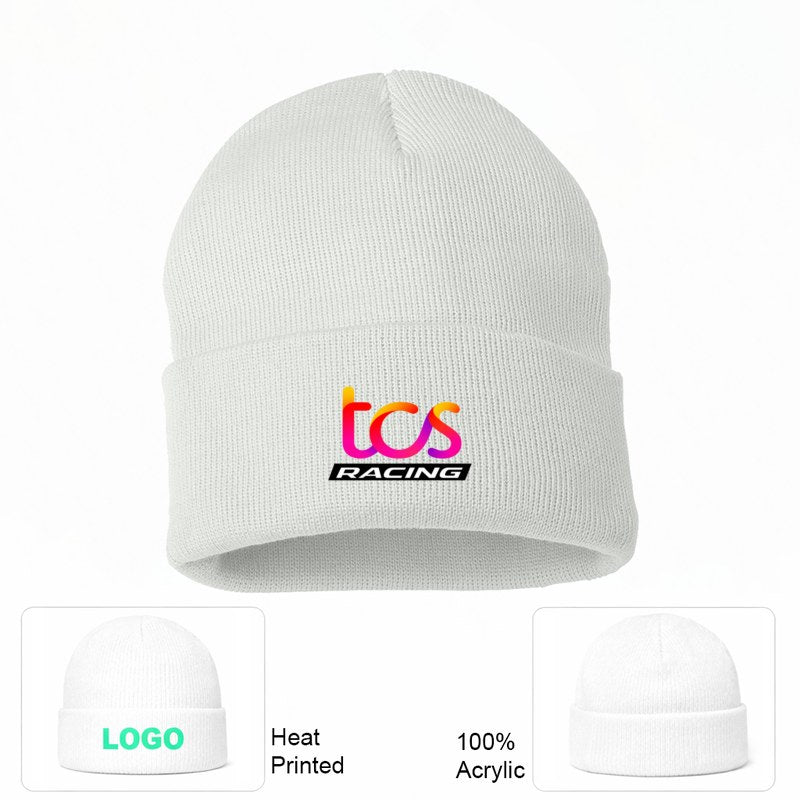 TCS Racing White Beanie Hat