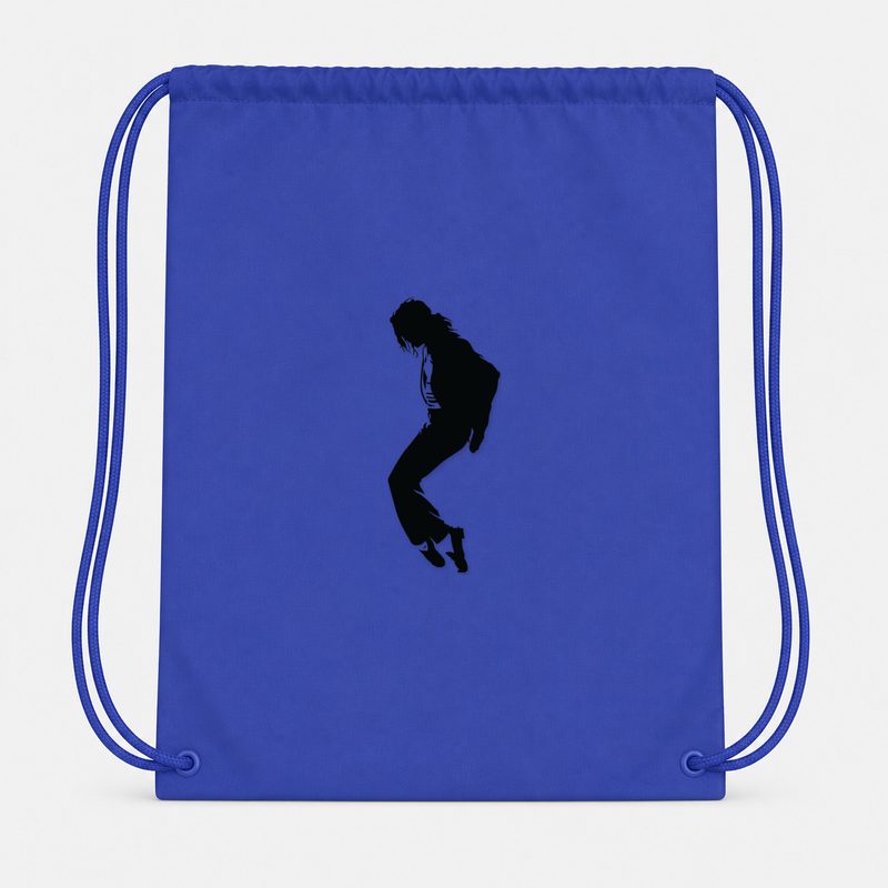 Michael Jackson Drawstring Bag - Blue