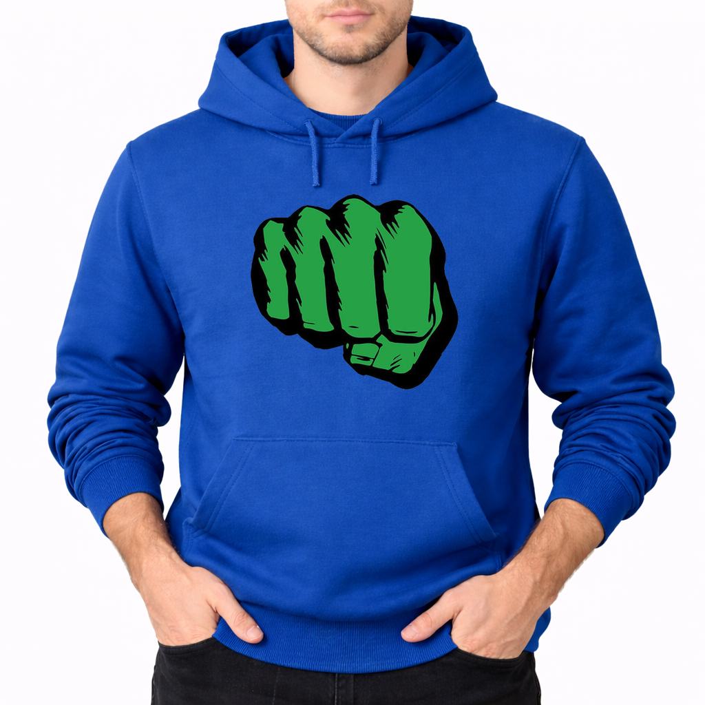 Men's Hulk Punch Pullover Hoodie - Blue