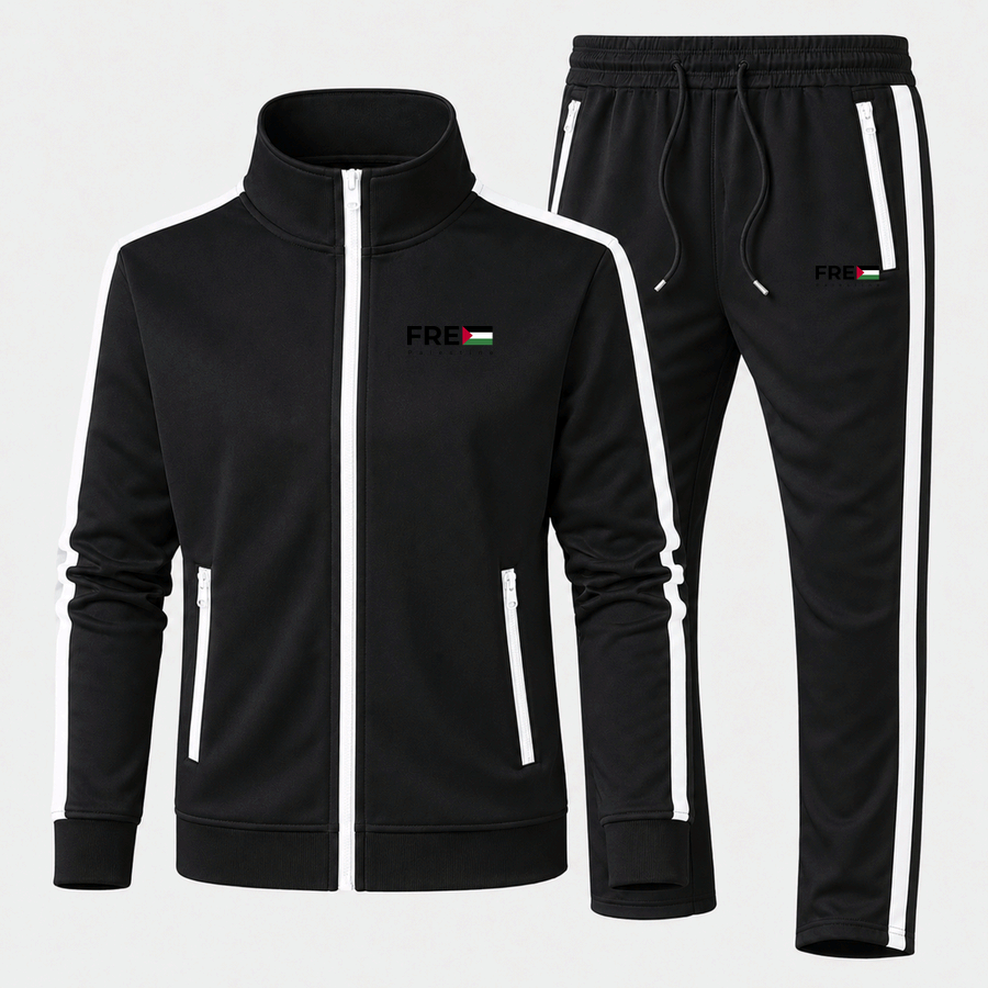 Free Palestine Black tracksuit in Black