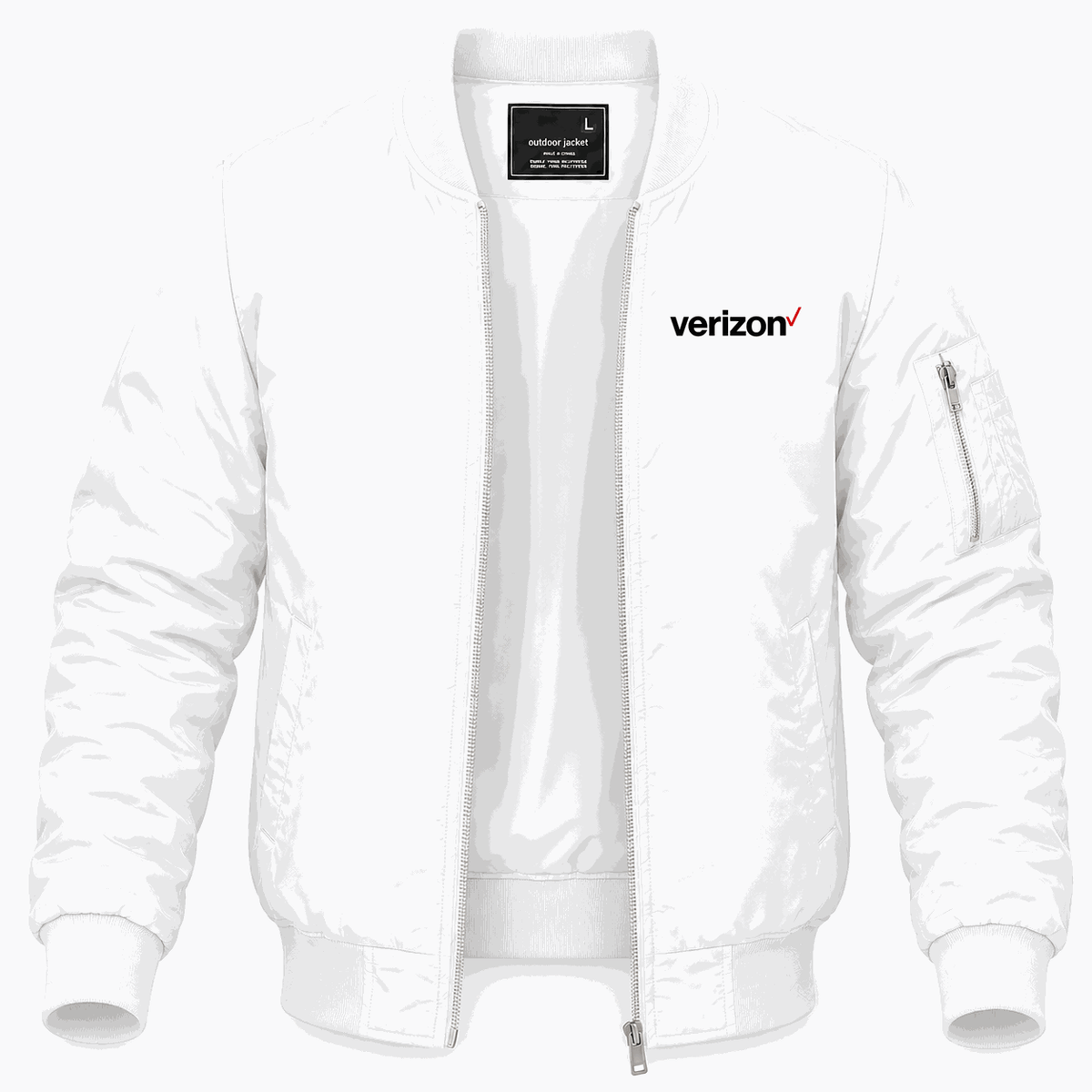 Men's Verizon Lightweight Bomber Jacket - White