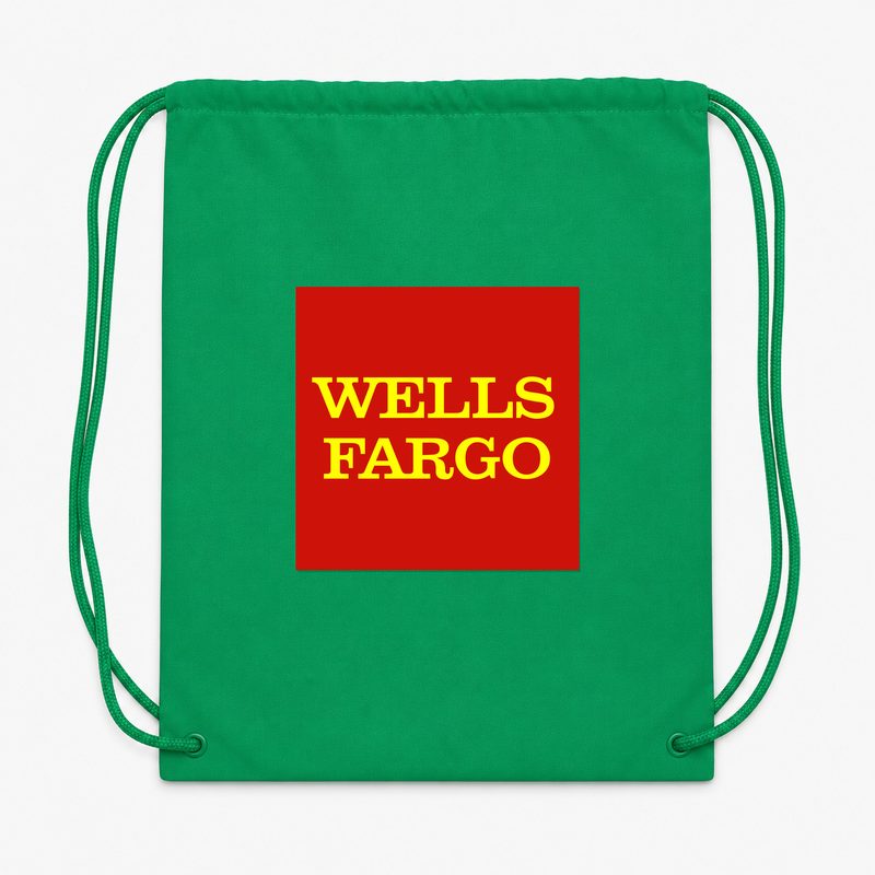 Wells Fargo Drawstring Bag - Green
