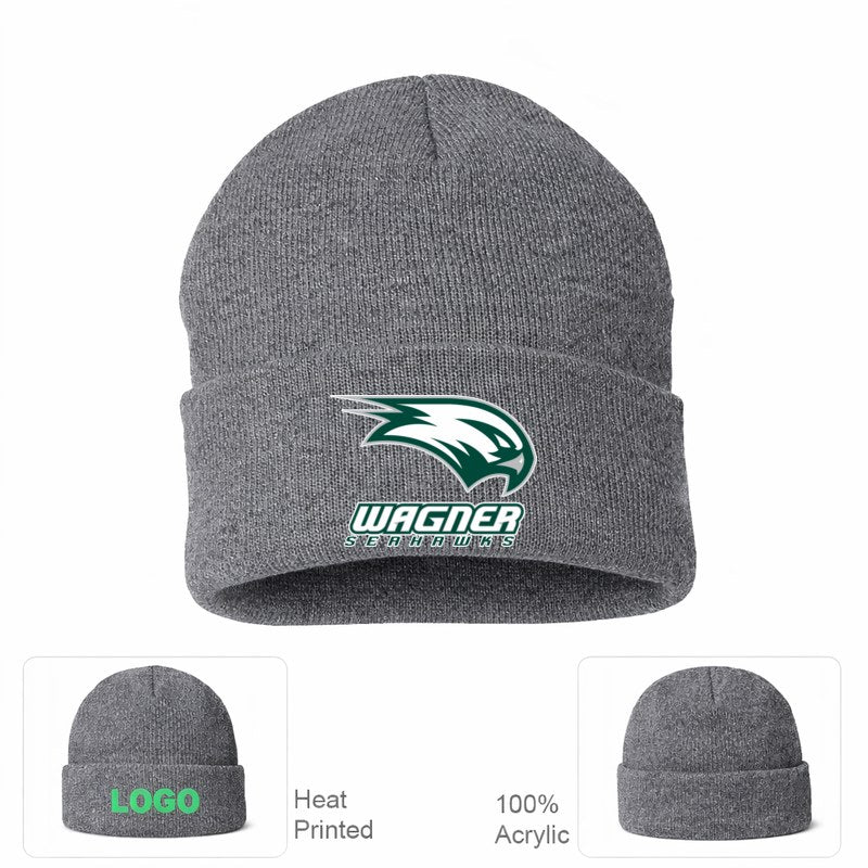 Wagner Seahawks Grey Beanie Hat