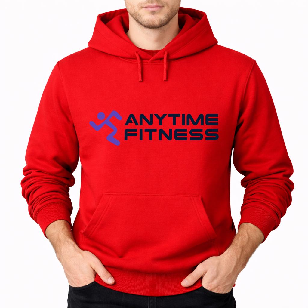 Men's Anytime Fitness Pullover Hoodie - Red