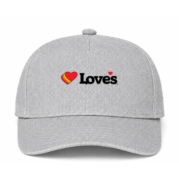 Love's Travel Stops Logo Gray Dad Baseball Cap Hat