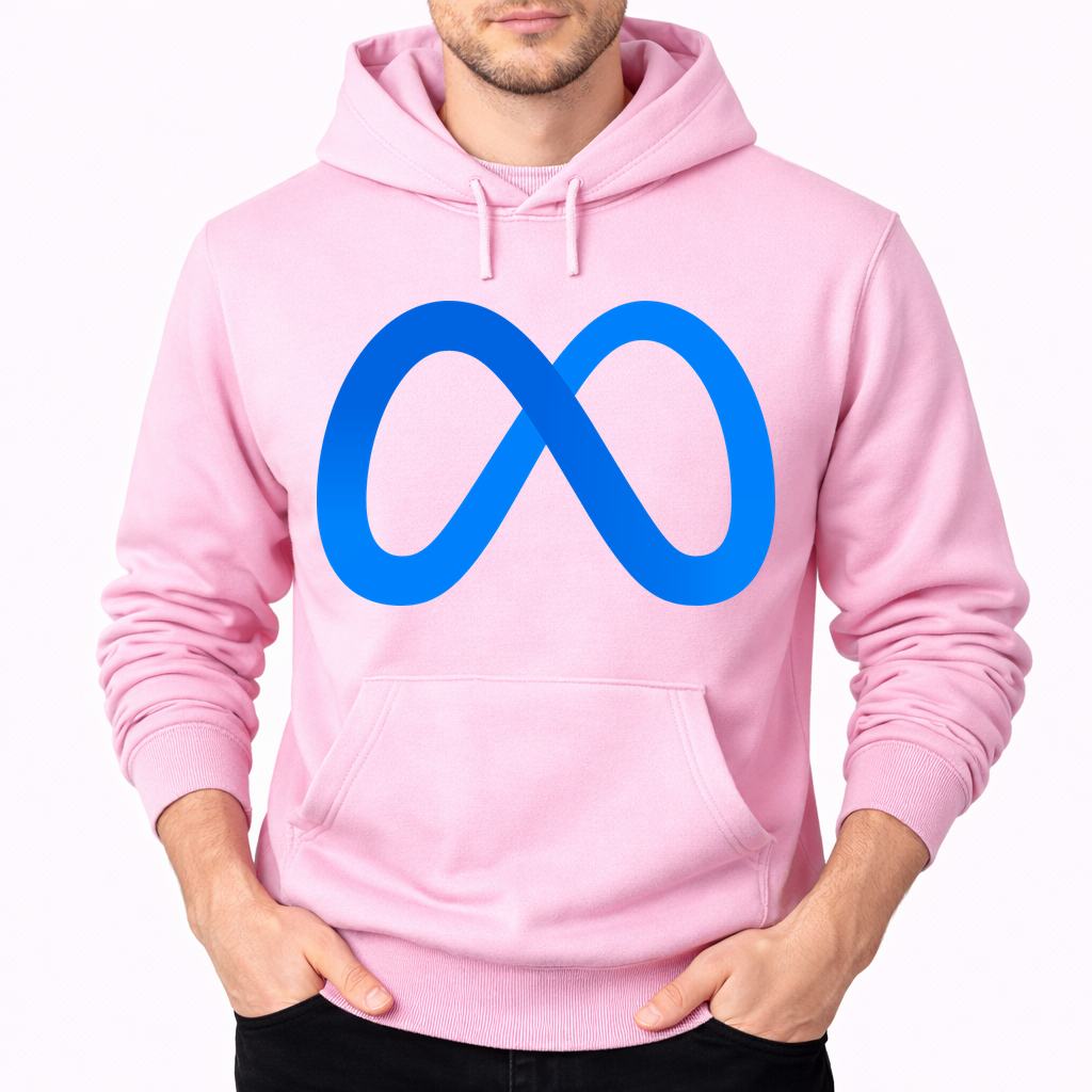 Men's Meta Pullover Hoodie - Pink