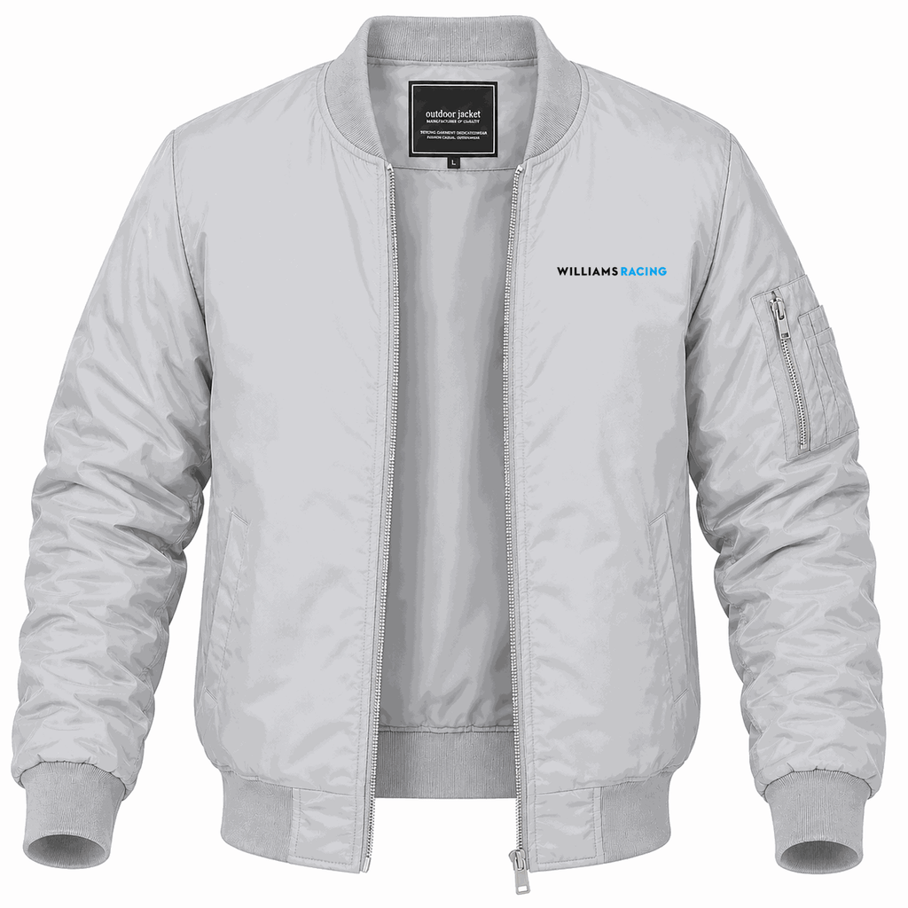 Men's Williams Racing Lightweight Bomber Jacket - Gray