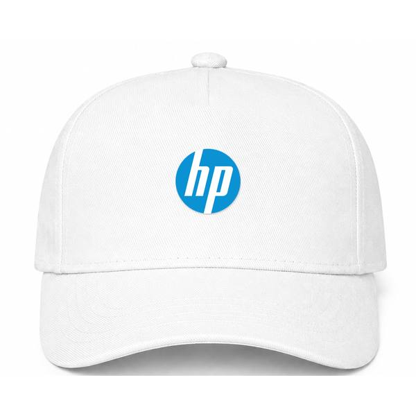 HP Logo White Dad Baseball Cap Hat