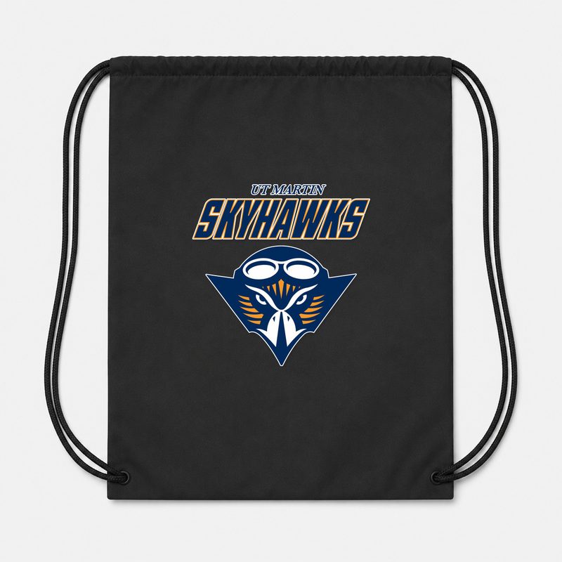 Tennessee Martin Skyhawks Drawstring Bag - Black