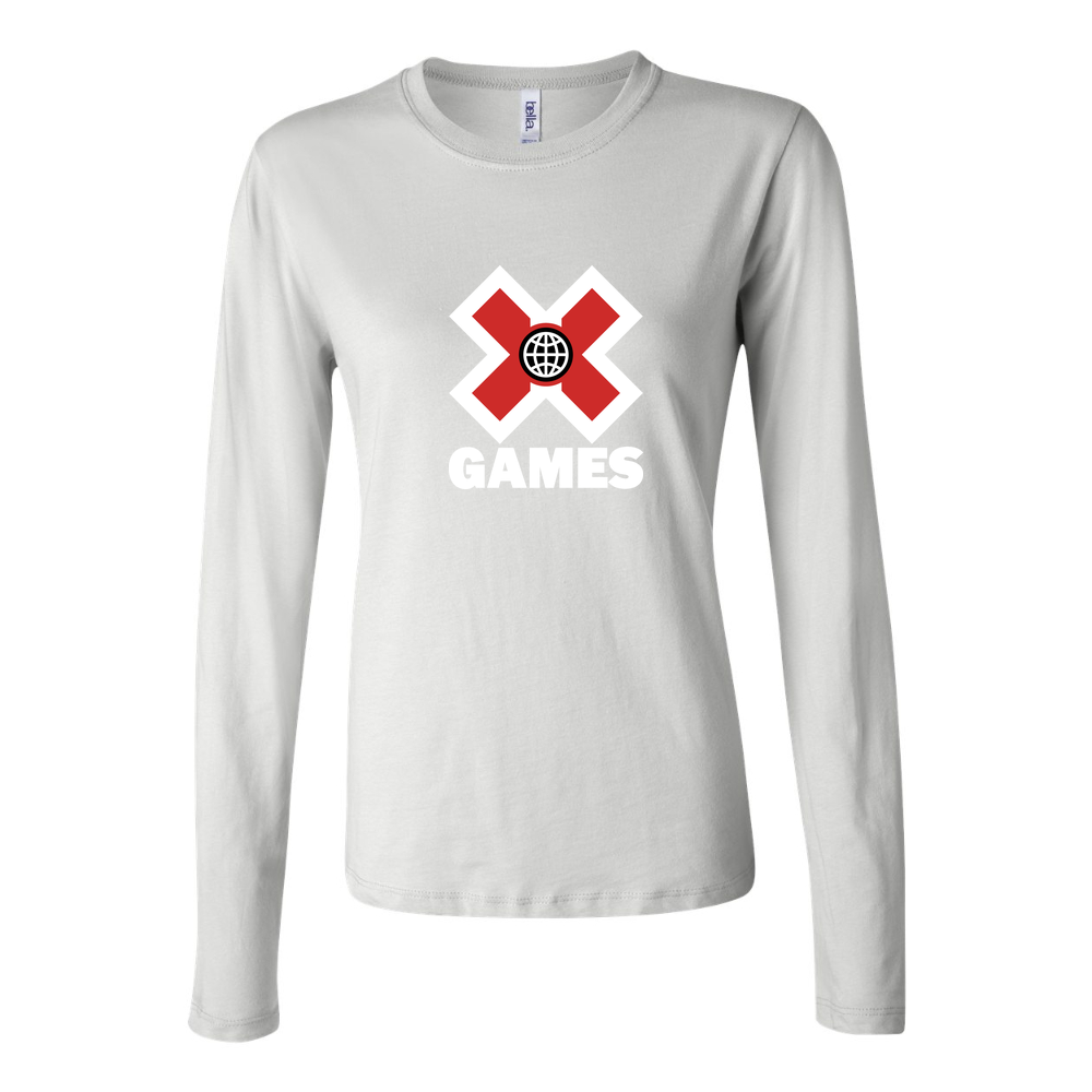 Women's X Games logo.white Long Sleeve T-Shirt - White
