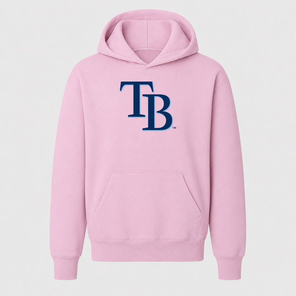 Youth Tampa Bay Rays Pullover Hoodie - Light Pink