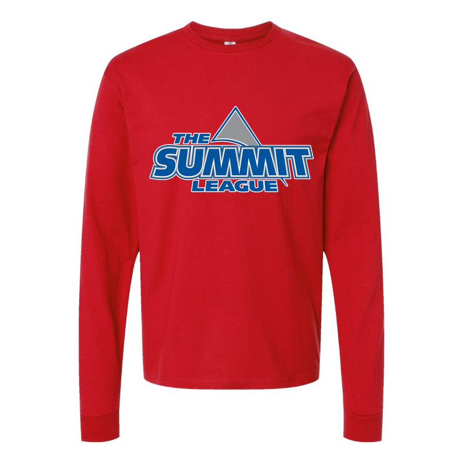 Men's The Summit League Logo Long sleeves Cotton Blend T-Shirt - Red