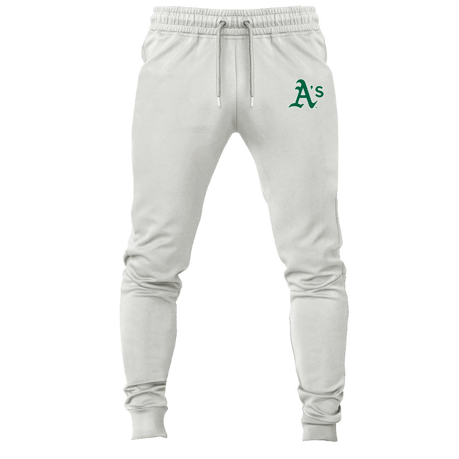 Oakland Athletics joggers sweatpants - White