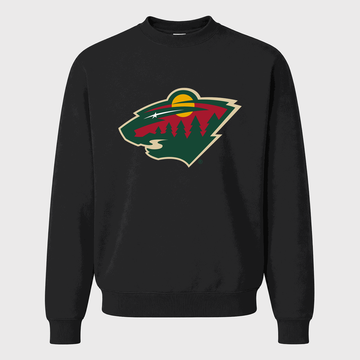 Men's Minnesota Wild Crewneck Sweatshirt - Black