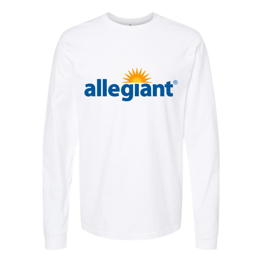 Men's Allegiant Air Long sleeves Cotton Blend T-Shirt - White