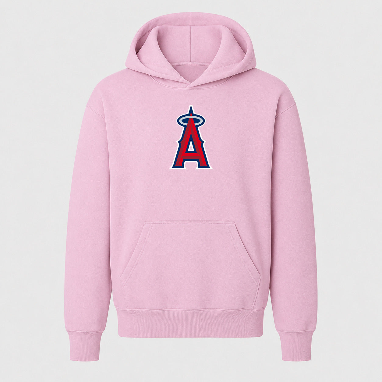 Youth Los Angeles Angels Pullover Hoodie - Light Pink