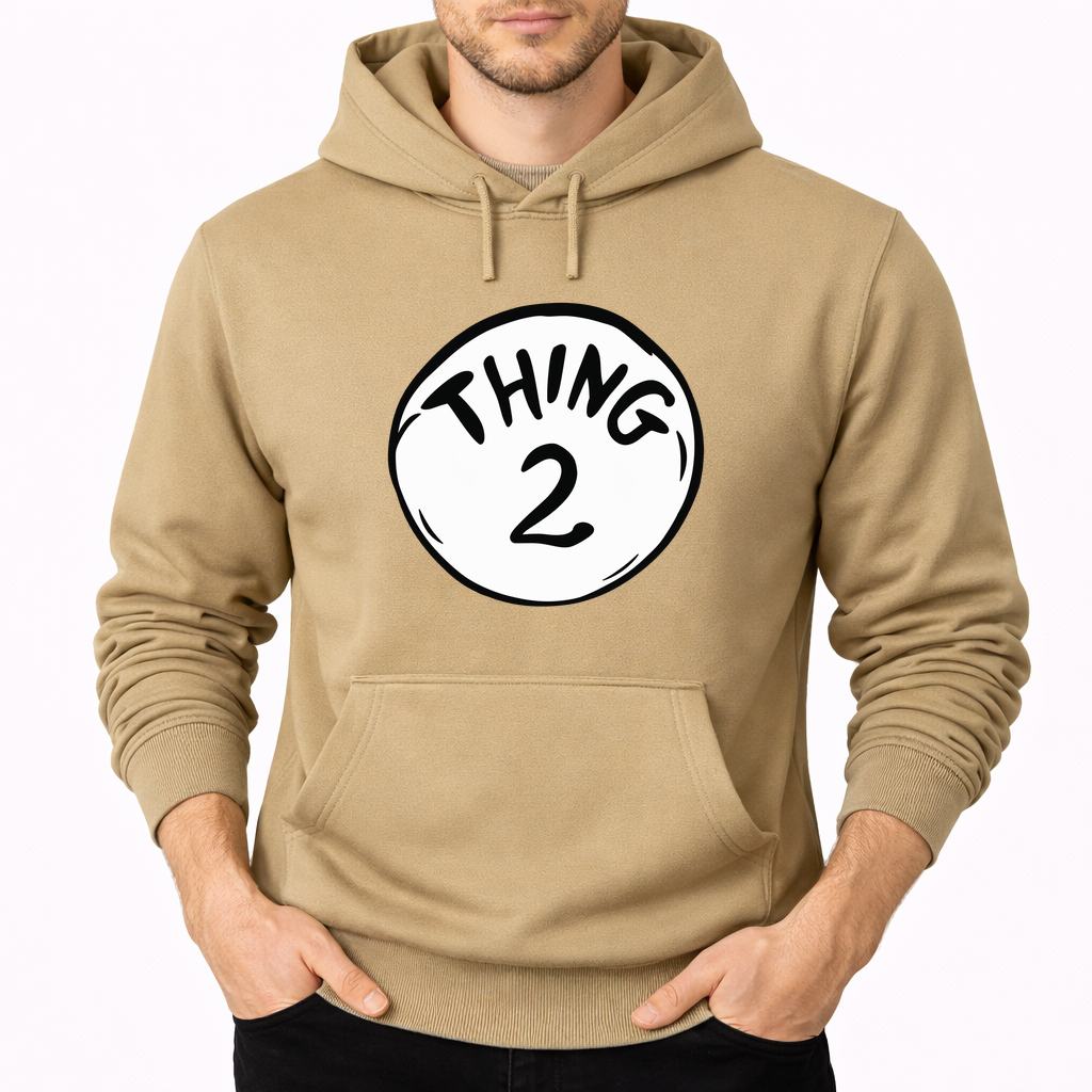 Men's Dr. Seuss Thing 2 Pullover Hoodie - Tan