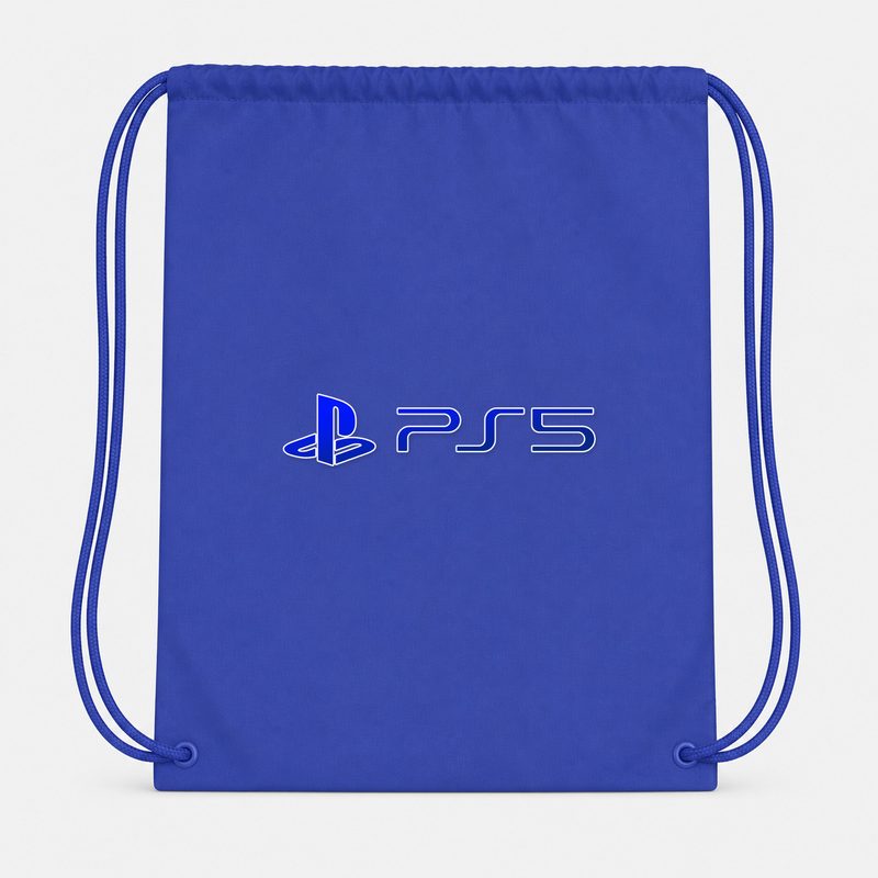 PS5 Official Blue Drawstring Bag - Blue