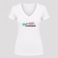 Women's Baja Fresh V Neck T-Shirt in white