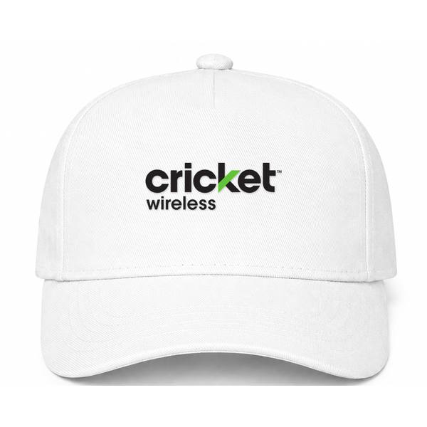 Cricket Wireless Logo White Dad Baseball Cap Hat