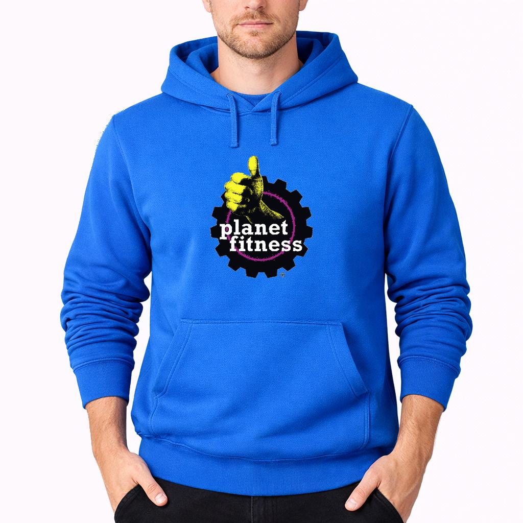 Men's Planet Fitness Pullover Hoodie - Azure