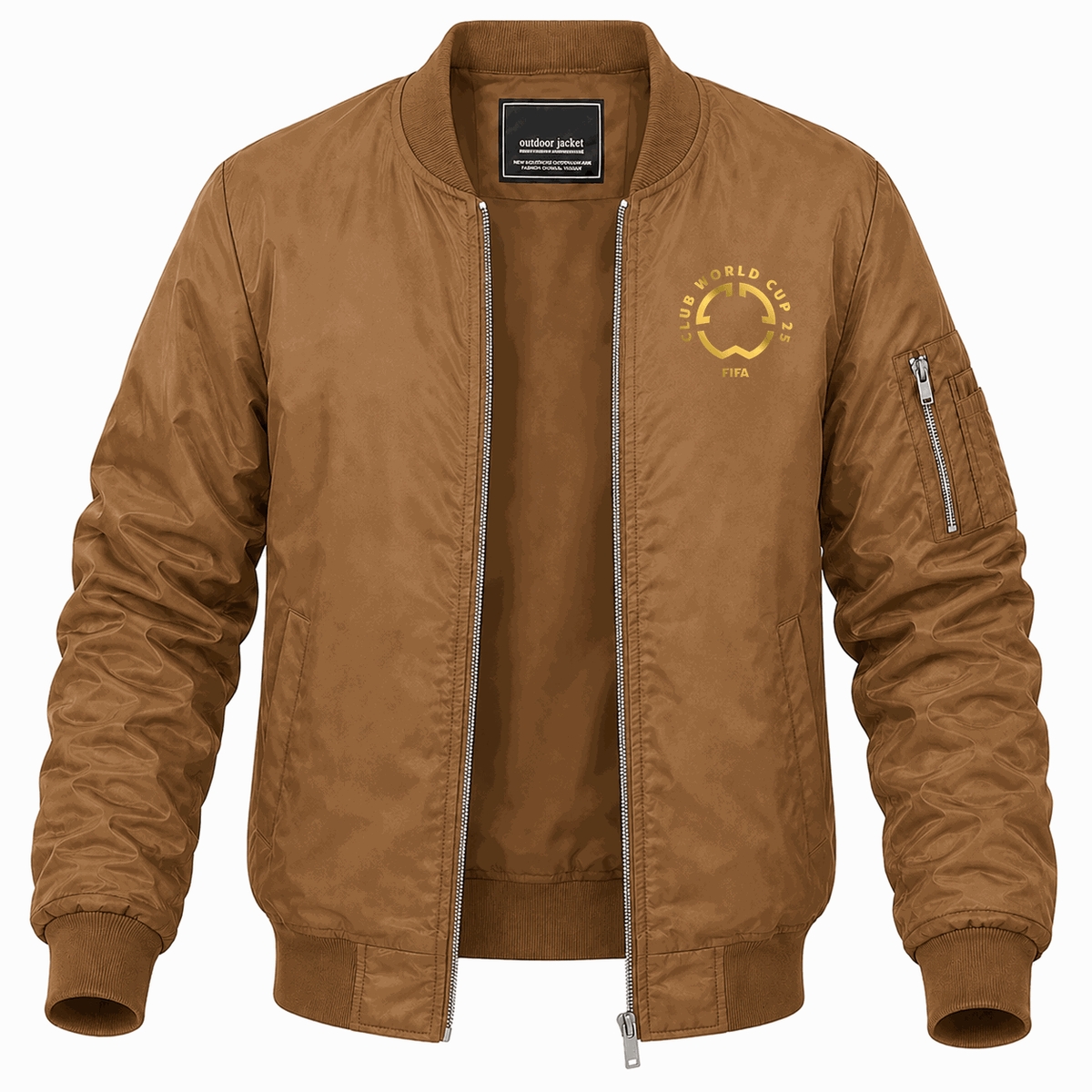 Men's FIFA Club World Cup 2025 Lightweight Bomber Jacket - Brown