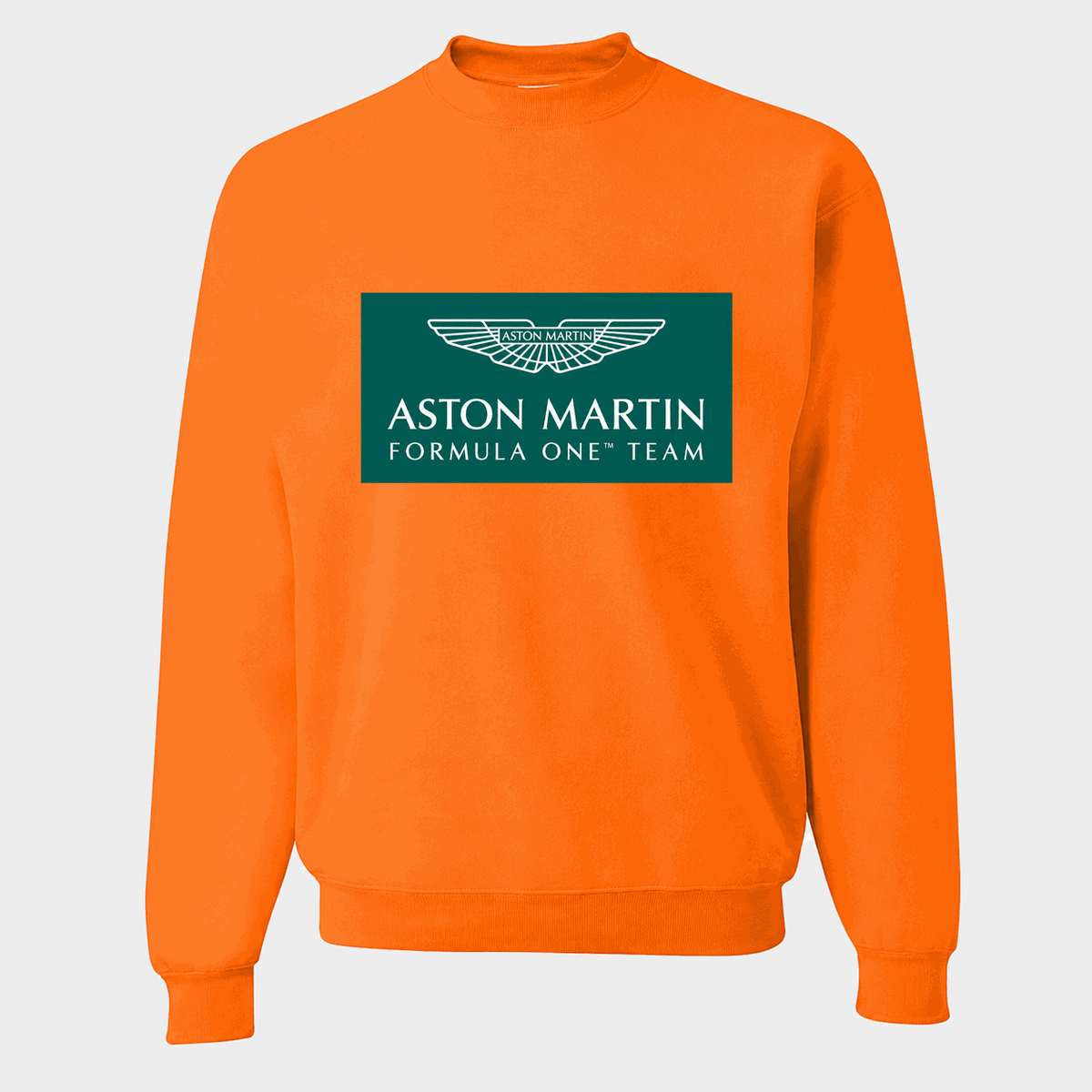 Men's Aston Martin Formula One Team Crewneck Sweatshirt - Orange
