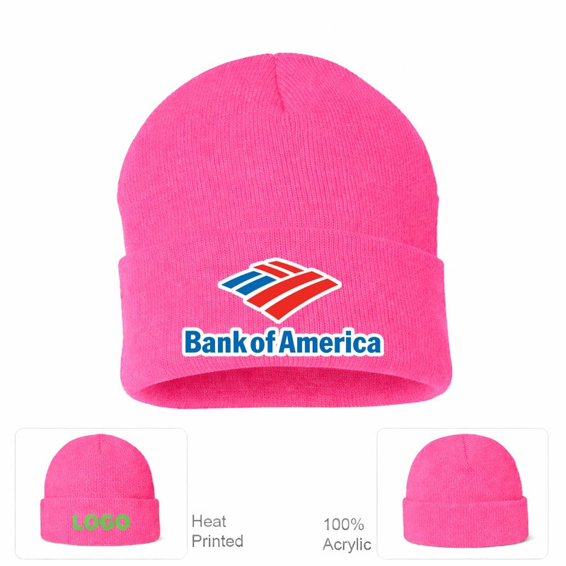 Bank of America Beanie Hat - Pink