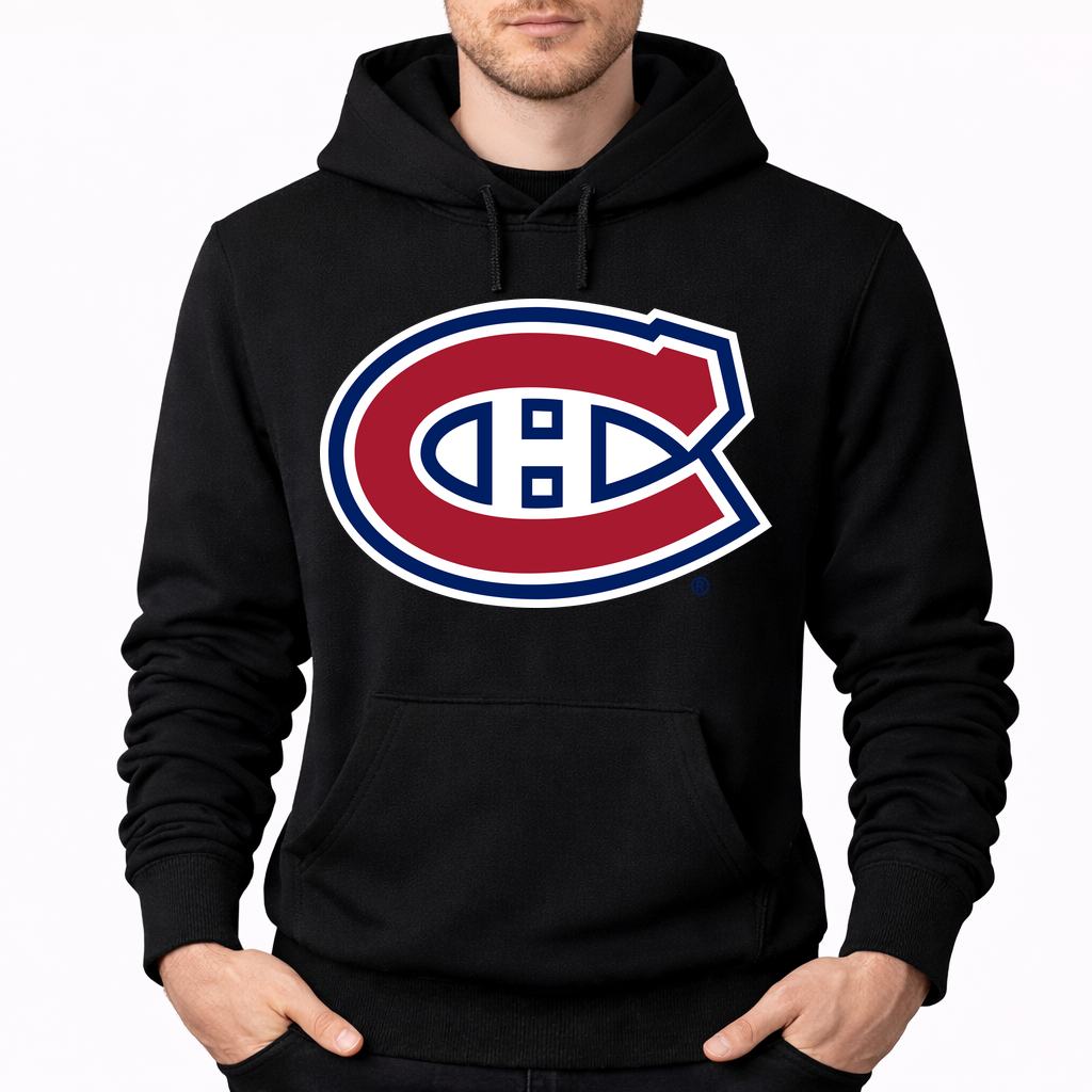 Men's Montreal Canadiens Pullover Hoodie - Black