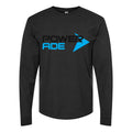 Men's Powerade logo Long sleeves Cotton Blend T-Shirt - Black