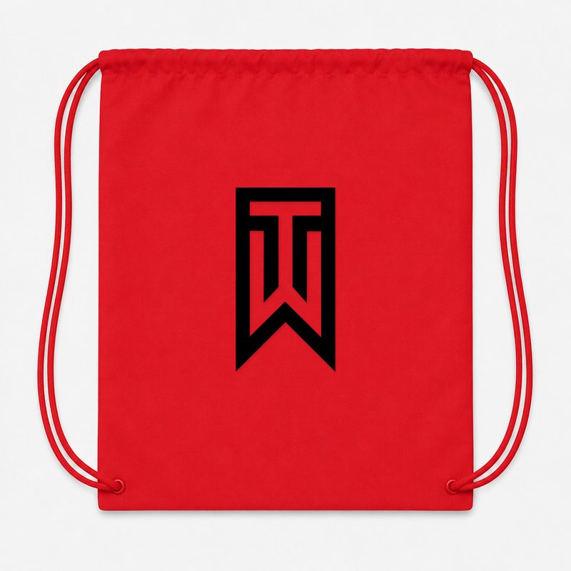 Tiger Woods Drawstring Bag - Red