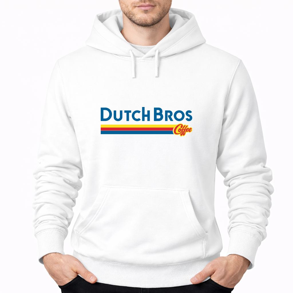 Men's Dutch Bros Coffee Pullover Hoodie - White