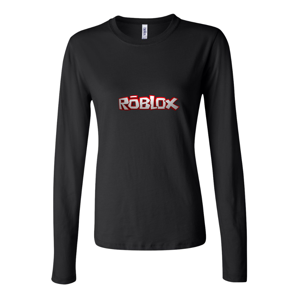 Women's Roblox Long Sleeve T-Shirt - Black