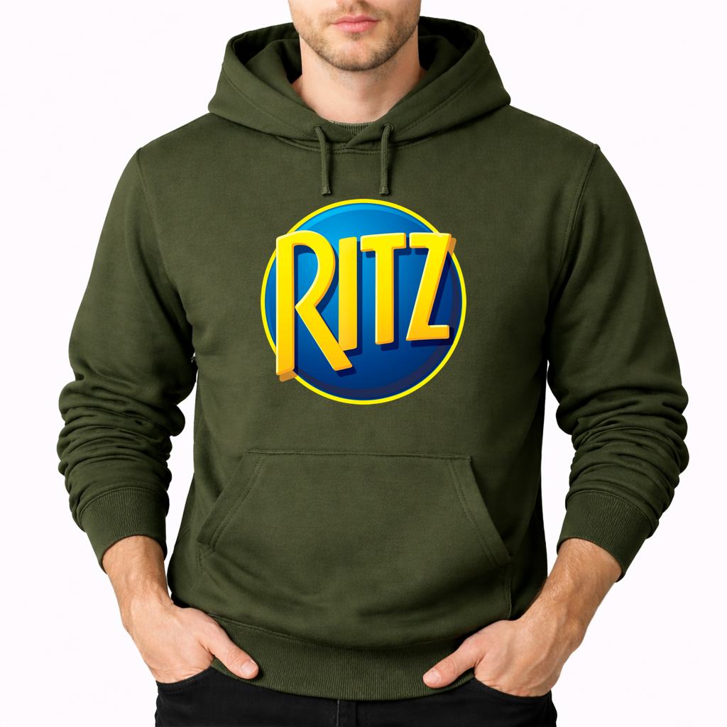 Men's Ritz Mondelez Food Pullover Hoodie - Army Green